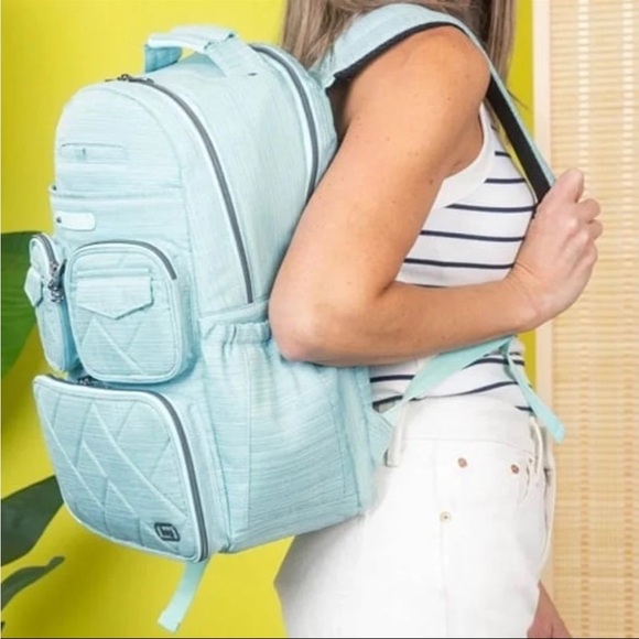 USED ONCE Lug Legacy Collection Puddle Jumper Backpack in Brushed Aquamarine 🎒 - Picture 10 of 12